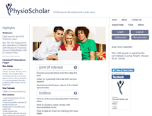 Tablet Screenshot of physioscholar.co.nz